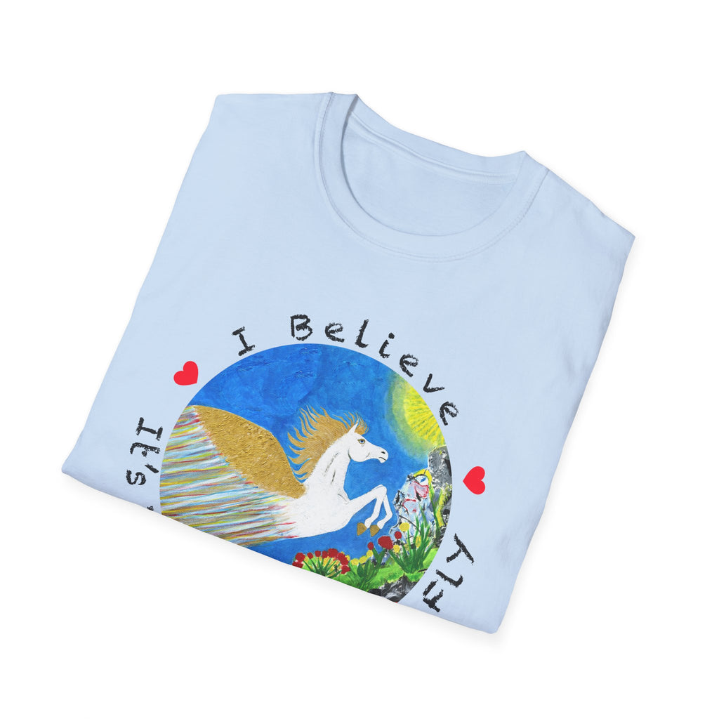 White Pegasus Soft Style Unisex T