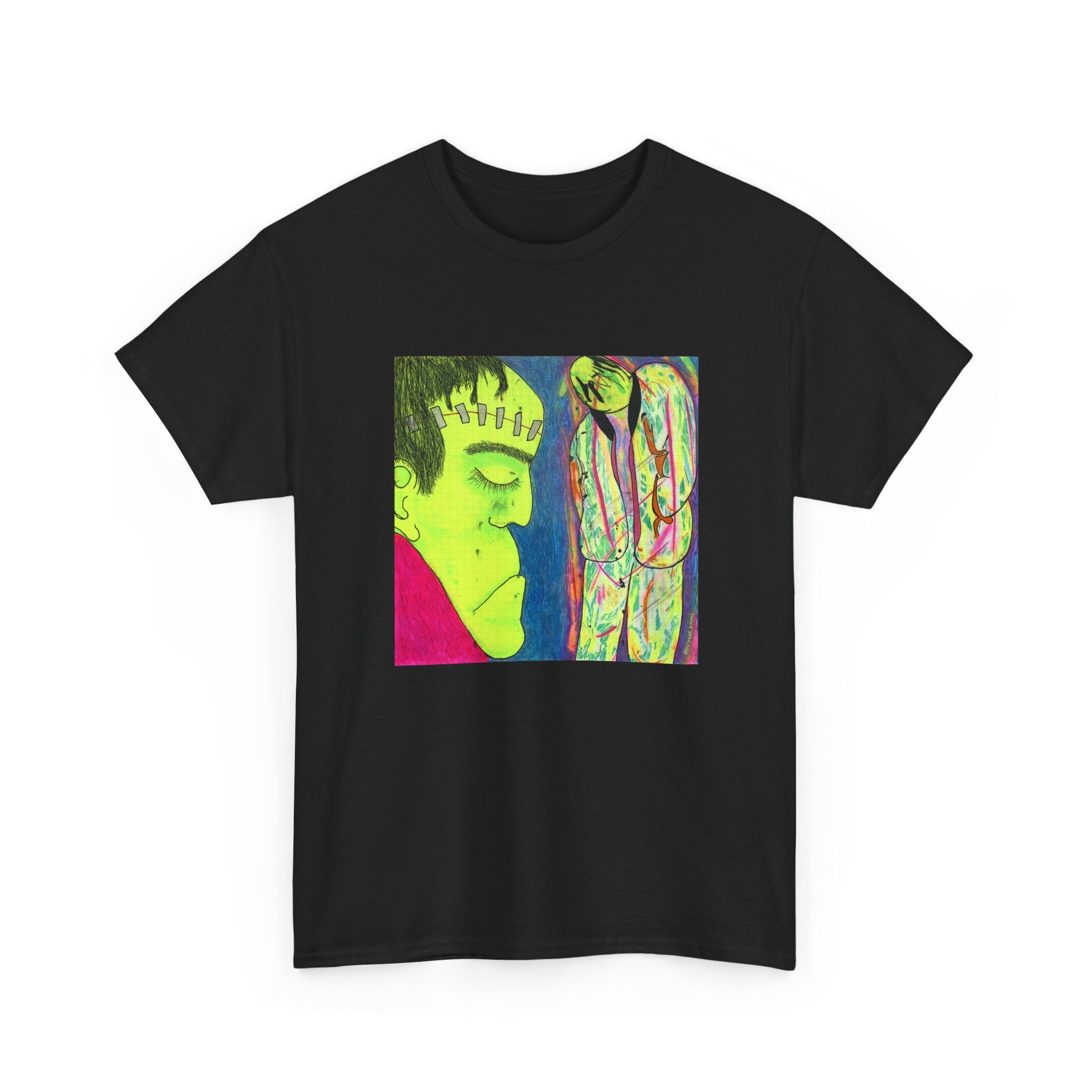 Sad Frankenstein - Unisex Heavy Cotton Tee
