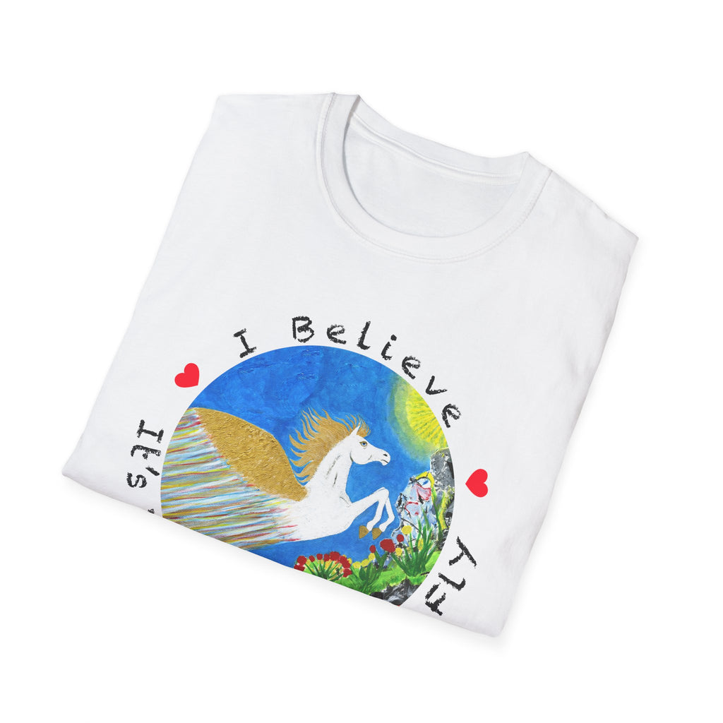 White Pegasus Soft Style Unisex T