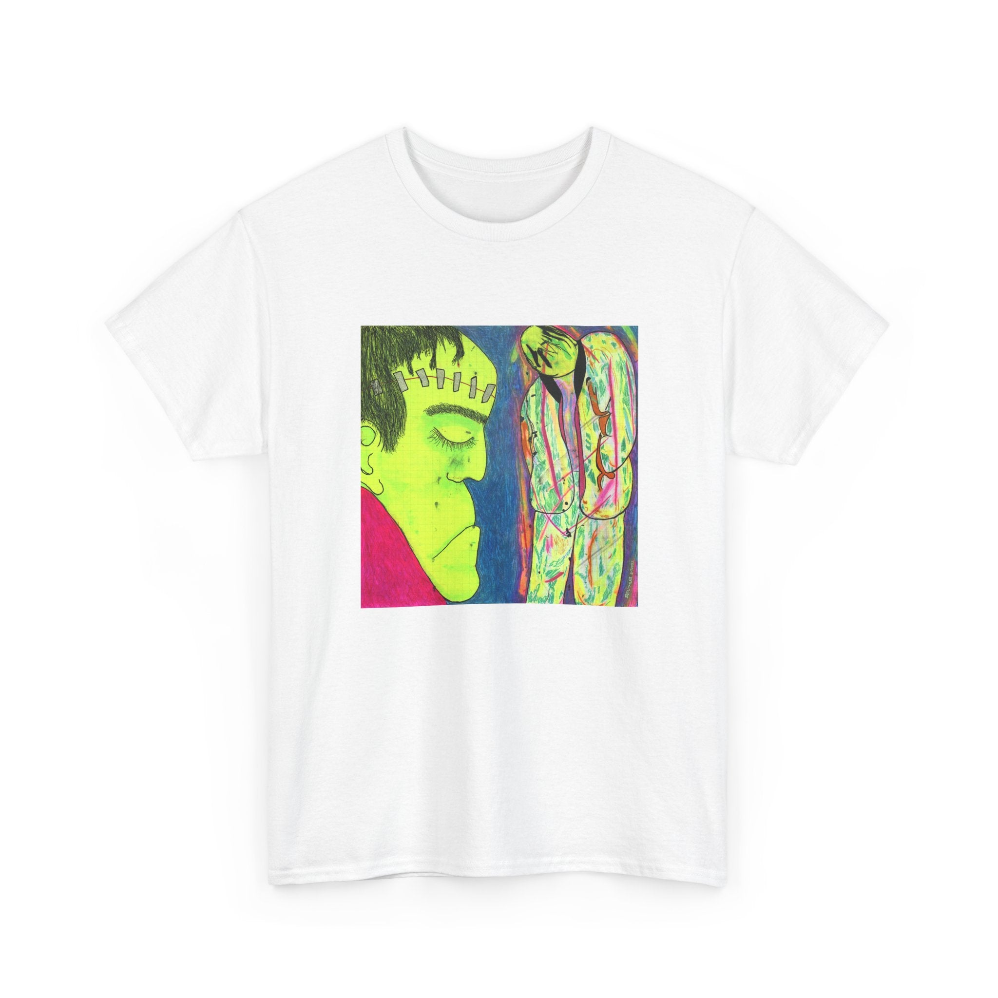 Sad Frankenstein - Unisex Heavy Cotton Tee