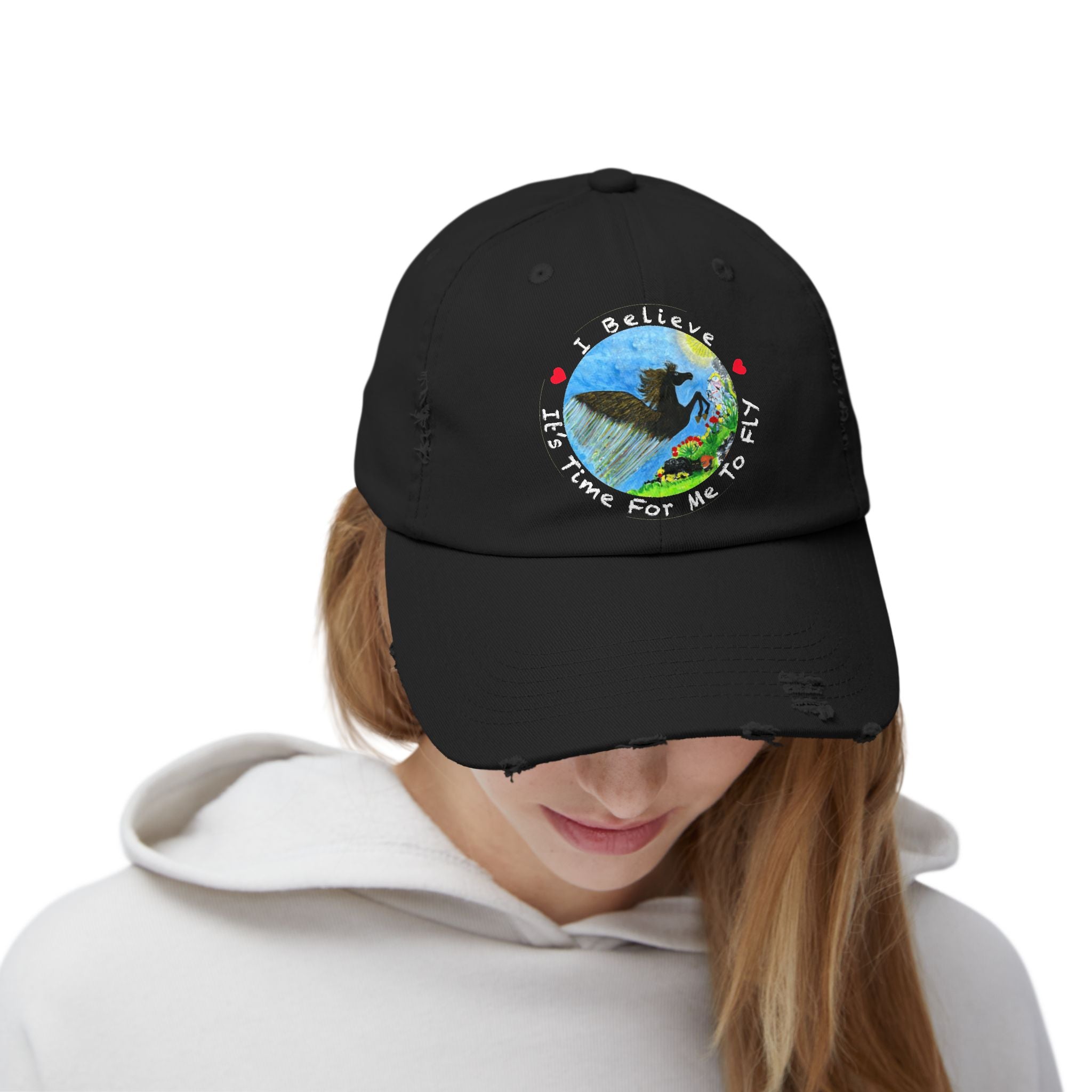 Women's or Men's Time For Me To Fly Distressed Cap