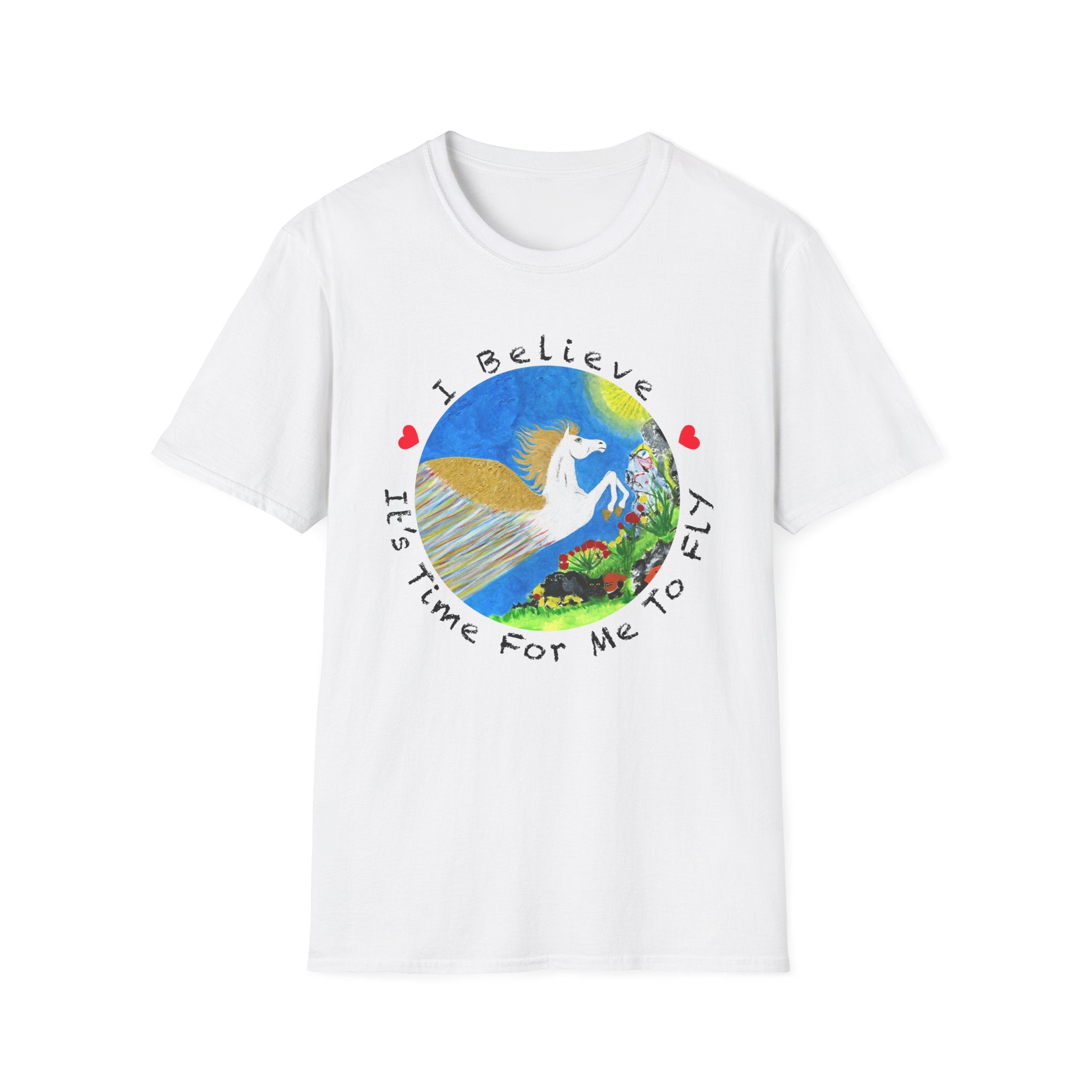 White Pegasus Soft Style Unisex T