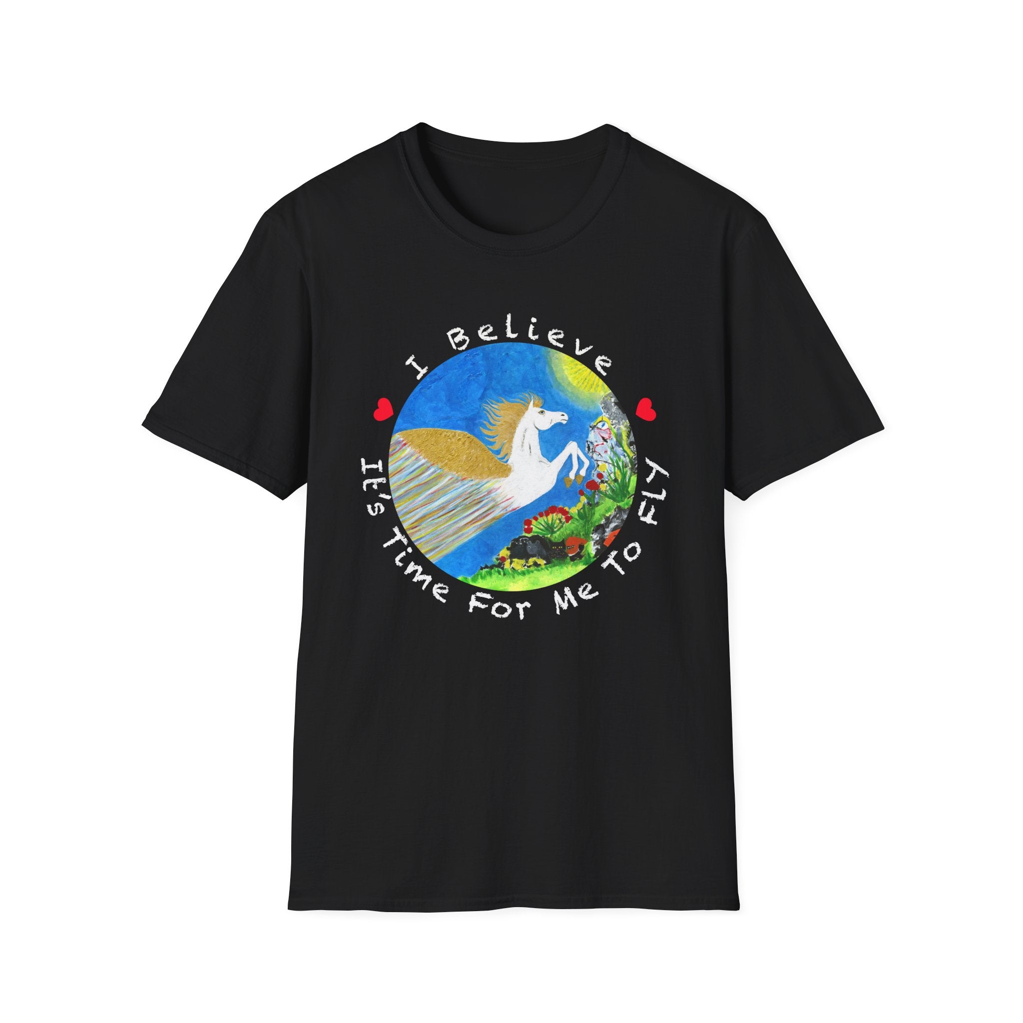 White Pegasus Soft Style Unisex T