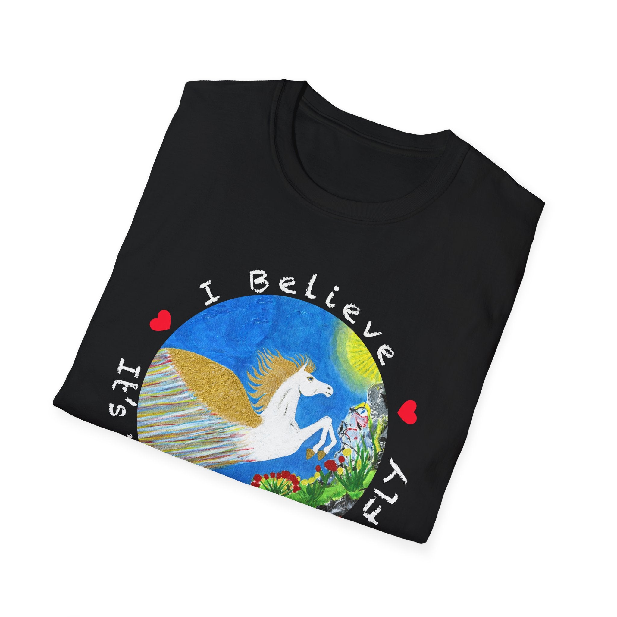 White Pegasus Soft Style Unisex T