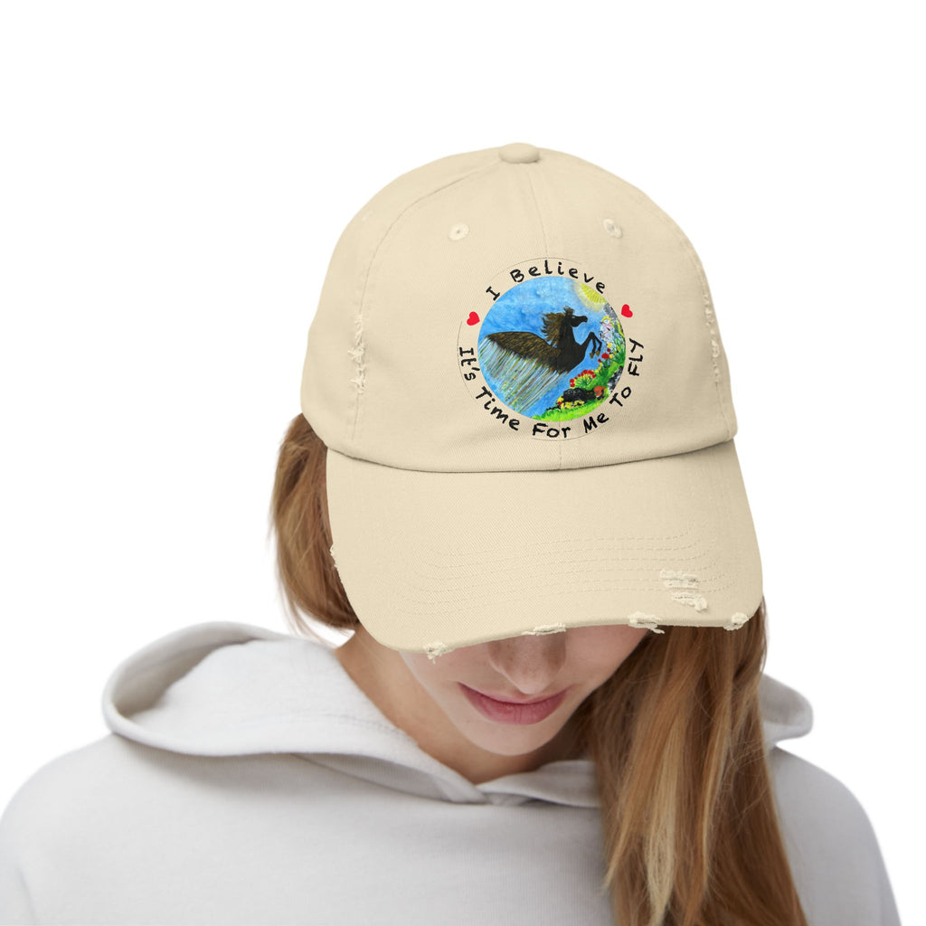 Women's or Men's Time For Me To Fly Distressed Cap