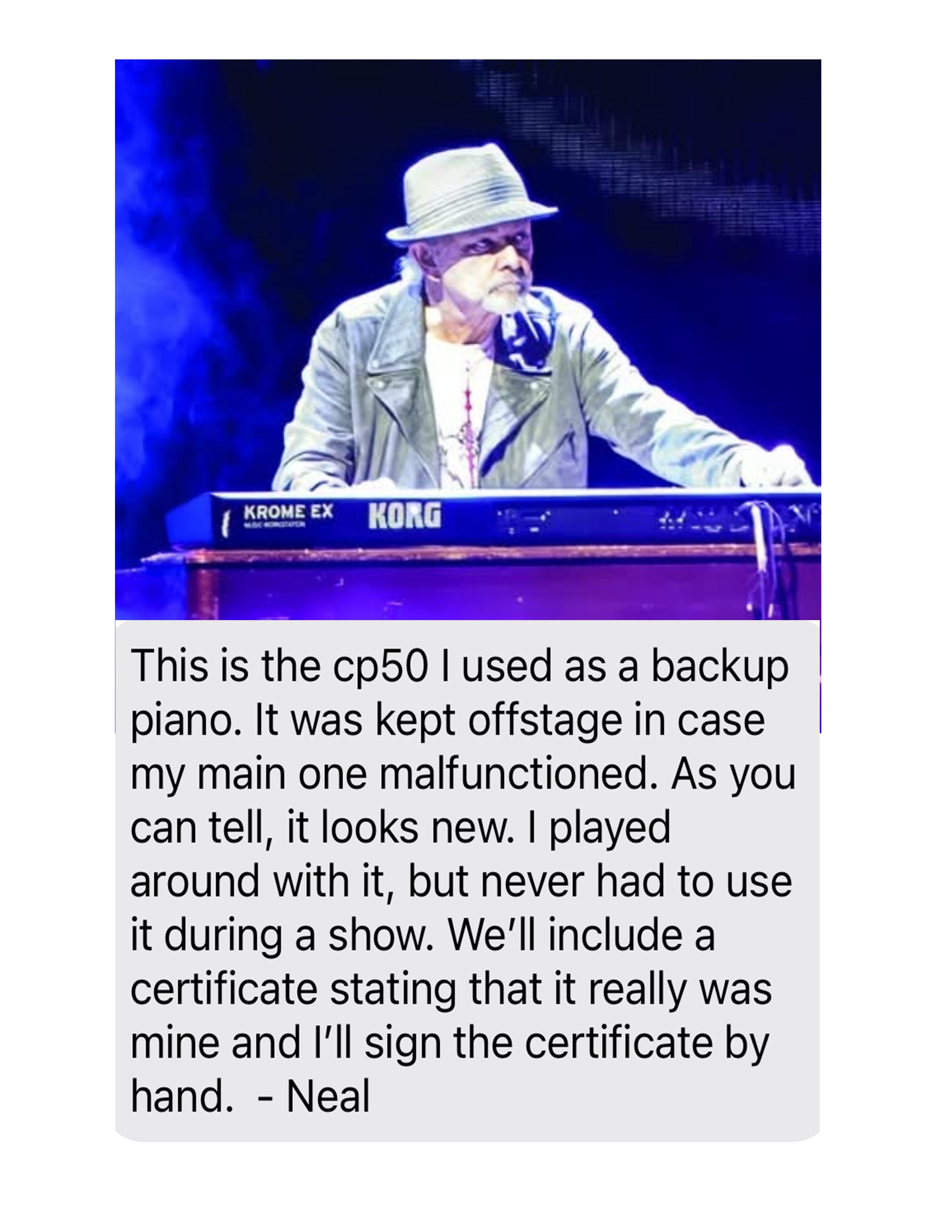 REO Speedwagon - Neal Doughty - Yamaha CP50 Keyboard